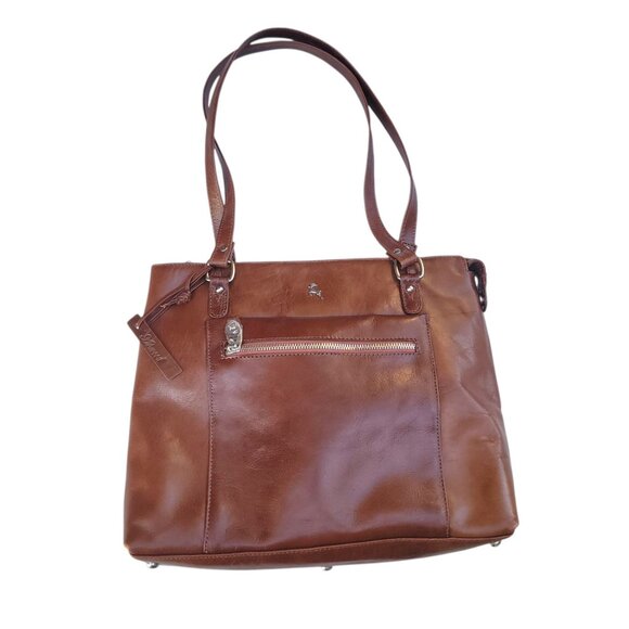 Ashwood Handbags - Ashwood Womens Genuine Leather Tote Bag In Brown